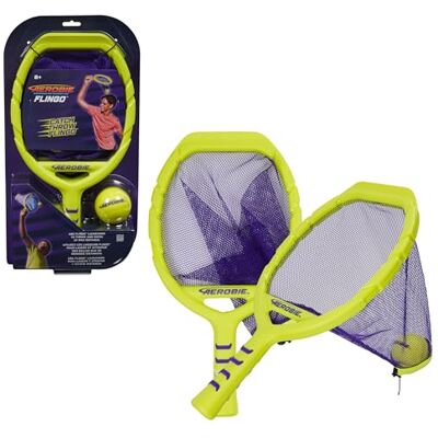 Aerobie Flingo Catch & Throw Outdoor Toss and Catch Ball Set for Summer, Backyard, Camping and Beach Games for Kids Ages 8 & Up Aerobie Flingo Catch & Throw Outdoor Toss and Catch Ball Set for Summer, Backyard, Camping and Beach Games for Kids Ages 8 & Up