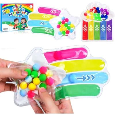 Felly Color Sorting Toys for Toddlers, 2 pcs Sensory Fidget Toys for Autism & Fine Motor Skills, Montessori Math Matching Educational Toys for Kids Boys Girls for Kids Boys Girls 3 4 5 Years Old Felly Color Sorting Toys for Toddlers, 2 pcs Sensory Fidget Toys for Autism & Fine Motor Skills, Montessori Math Matching Educational Toys for Kids Boys Girls for Kids Boys Girls 3 4 5 Years Old