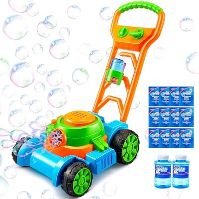 Sloosh Bubble Lawn Mower Toddler Toys for Kids Bubble Machine Summer Outdoor Push Toy Games, Backyard Garden Outside Play Toddlers Preschool Boys Girls Birthday Gifts (Blue) Sloosh Bubble Lawn Mower Toddler Toys for Kids Bubble Machine Summer Outdoor Push Toy Games, Backyard Garden Outside Play Toddlers Preschool Boys Girls Birthday Gifts (Blue)