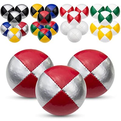 Juggle Dream 3x Pro Thud Juggling Balls Set of 3 Professional Juggling Balls with Free Online Learning Video, Perfect for Beginners and Experts Juggle Dream 3x Pro Thud Juggling Balls Set of 3 Professional Juggling Balls with Free Online Learning Video, Perfect for Beginners and Experts