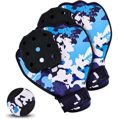 Hsmihair Water Baseball Glove Set, 2 Catch Gloves with 1 Bouncing Ball, Baseball-Style Catch Mitts for Swimming Pool & Beach Water Games, Ambidextrous Design Hsmihair Water Baseball Glove Set, 2 Catch Gloves with 1 Bouncing Ball, Baseball-Style Catch Mitts for Swimming Pool & Beach Water Games, Ambidextrous Design