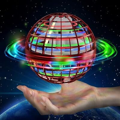 semai Flying Orb Ball Toys, Hover Boomerang Ball for Kids Adult, Flying Spinner Mini Drone With 360° Rotating RGB Light, UFO Smart Sensor Fly Orbi Ball Toy Gifts for Boys Girls Red semai Flying Orb Ball Toys, Hover Boomerang Ball for Kids Adult, Flying Spinner Mini Drone With 360° Rotating RGB Light, UFO Smart Sensor Fly Orbi Ball Toy Gifts for Boys Girls Red