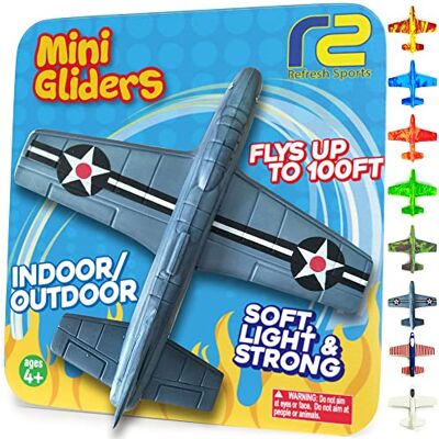 Refresh Sports Foam Airplanes for Kids: Airplane Toy Glider Plane Styrofoam Airplanes Best Outdoor Toys for Boys All Ages 3 4 5 6 7 8 + Year Old Outside Toys Air Planes Outdoor Army Toys for Kids Presents Refresh Sports Foam Airplanes for Kids: Airplane Toy Glider Plane Styrofoam Airplanes Best Outdoor Toys for Boys All Ages 3 4 5 6 7 8 + Year Old Outside Toys Air Planes Outdoor Army Toys for Kids Presents