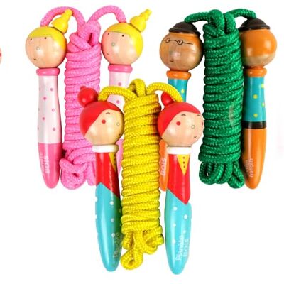 PLANÈTE BOIS PLANETE BOIS 2.1 m skipping rope 3010-11 cm wood retrieval game random colour suitable for ages 3 years and over PLANÈTE BOIS PLANETE BOIS 2.1 m skipping rope 3010-11 cm wood retrieval game random colour suitable for ages 3 years and over