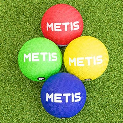 FORZA Rubber Dodgeballs – Anti-Sting Playground Balls for Dodgeball, PE, Schools & Garden Games, Textured Grip, 5in or 8.5in, Packs of 4, 8 or 12, Red Blue Yellow Green. FORZA Rubber Dodgeballs – Anti-Sting Playground Balls for Dodgeball, PE, Schools & Garden Games, Textured Grip, 5in or 8.5in, Packs of 4, 8 or 12, Red Blue Yellow Green.