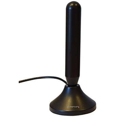 Mercury Portable High Definition Freeview TV/DAB Radio Aerial For Indoor or Outdoor Use & with Magnetic Base Mercury Portable High Definition Freeview TV/DAB Radio Aerial For Indoor or Outdoor Use & with Magnetic Base