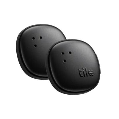 Life360 Tile by Sticker Small Bluetooth Tracker, Remote Finder and Item Locator for Bikes, Glasses and More, Both iOS and Android Compatible, Phone Finder, Pack of 2 (Black) Life360 Tile by Sticker Small Bluetooth Tracker, Remote Finder and Item Locator for Bikes, Glasses and More, Both iOS and Android Compatible, Phone Finder, Pack of 2 (Black)