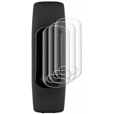 Savvies Protection Film compatible with Garmin Vivosmart 5 4 Pack Clear Screen Protection Made in Germany 3D Curved Full-Cover Transparent Anti-Fingerprint Case-Friendly Savvies Protection Film compatible with Garmin Vivosmart 5 4 Pack Clear Screen Protection Made in Germany 3D Curved Full-Cover Transparent Anti-Fingerprint Case-Friendly