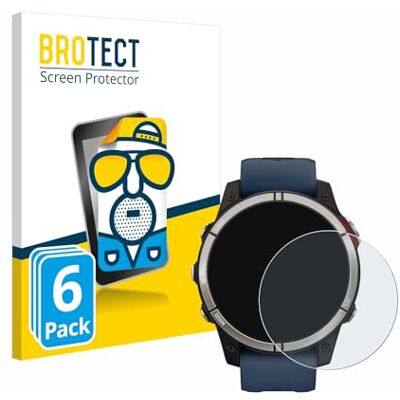 brotect Protection Film compatible with Garmin quatix 7 6 Pack Matte Screen Protection Made in Germany Anti-Glare Anti-Fingerprint Case-Friendly brotect Protection Film compatible with Garmin quatix 7 6 Pack Matte Screen Protection Made in Germany Anti-Glare Anti-Fingerprint Case-Friendly