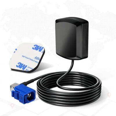 Eightwood Active GPS Antenna FakraC Female Adapter Fakra GPS Antenna Aerial Right Angle Adaptor with 300CM Antenna Extension Cable for GPS Navigation System GPS Receivers Car DVR GPS Module Eightwood Active GPS Antenna FakraC Female Adapter Fakra GPS Antenna Aerial Right Angle Adaptor with 300CM Antenna Extension Cable for GPS Navigation System GPS Receivers Car DVR GPS Module