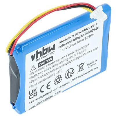 vhbw Battery compatible with Garmin Drive 51LMT-S, 51LMT, 50 LM, 50, 51 GPS Navigation System Sat Nav (750 mAh, 4.2 V, Li-polymer) vhbw Battery compatible with Garmin Drive 51LMT-S, 51LMT, 50 LM, 50, 51 GPS Navigation System Sat Nav (750 mAh, 4.2 V, Li-polymer)