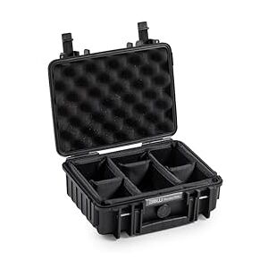 B&W Outdoor Transport Case Type 1000 with Padded Divider Black Waterproof according to IP67 Certification and Dustproof B&W Outdoor Transport Case Type 1000 with Padded Divider Black Waterproof according to IP67 Certification and Dustproof