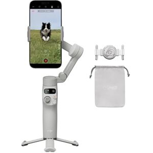 DJI Osmo Mobile 7 Gimbal Stabilizer for iPhone, Android, Built-in Tripod, Ultra-Light, Comfortable Grip, 3-Axis Phone Gimbal, ActiveTrack 7.0, ShotGuides, One-Tap Edit, 10hrs Use, Phone Charging DJI Osmo Mobile 7 Gimbal Stabilizer for iPhone, Android, Built-in Tripod, Ultra-Light, Comfortable Grip, 3-Axis Phone Gimbal, ActiveTrack 7.0, ShotGuides, One-Tap Edit, 10hrs Use, Phone Charging