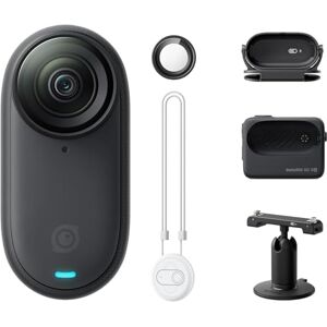 Insta360 GO 3S 128GB Midnight Black 4K Tiny Portable Vlogging Camera, Hands-Free POVs, Mount Anywhere, Stabilization, 140 Min Battery Life, 10m Waterproof, AI Editing, Black, For Vlog, Travel Insta360 GO 3S 128GB Midnight Black 4K Tiny Portable Vlogging Camera, Hands-Free POVs, Mount Anywhere, Stabilization, 140 Min Battery Life, 10m Waterproof, AI Editing, Black, For Vlog, Travel
