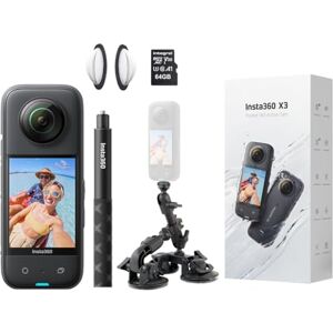 Insta360 X3 360 Degree Action Camera x Fat Gecko PREMIUM CAR MOUNT Kit for Vehicle Drone / 3rd Person/GTA Video inc: Invisible Selfie Stick, Lens Guards + 64GB Insta360 X3 360 Degree Action Camera x Fat Gecko PREMIUM CAR MOUNT Kit for Vehicle Drone / 3rd Person/GTA Video inc: Invisible Selfie Stick, Lens Guards + 64GB