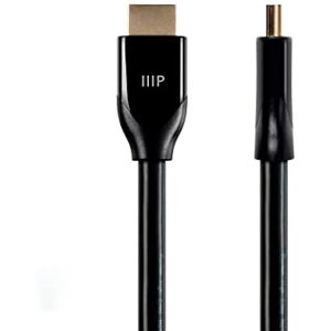 Monoprice 134208 Certified Premium HDMI Cable Black 3 Feet (3 Pack) 4K@60Hz HDR 18Gbps 28AWG YUV 4 Monoprice 134208 Certified Premium HDMI Cable Black 3 Feet (3 Pack) 4K@60Hz HDR 18Gbps 28AWG YUV 4