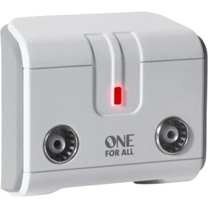 One For All Signal Booster/Splitter for TV 2 Outputs (14x amplified) Plug and Play For interference free reception Full HD compatible white SV9602 One For All Signal Booster/Splitter for TV 2 Outputs (14x amplified) Plug and Play For interference free reception Full HD compatible white SV9602