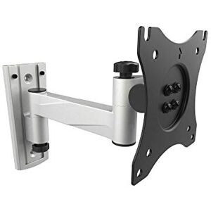 RICOO TV Wall Bracket Mount Tilt & Swivel Universal S3311 Monitor Mounting Holder Arm also for Curved 4K LCD LED Television / 13-27 Inch VESA 75x75 100x100 Silver Grey RICOO TV Wall Bracket Mount Tilt & Swivel Universal S3311 Monitor Mounting Holder Arm also for Curved 4K LCD LED Television / 13-27 Inch VESA 75x75 100x100 Silver Grey