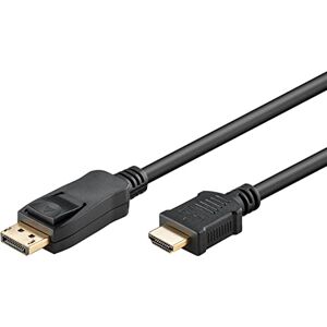 Goobay 64846 2M DisplayPort 2.0 to HDMI 2.1 8K @ 60Hz Cable / 4K @ 144Hz High Speed / Black Goobay 64846 2M DisplayPort 2.0 to HDMI 2.1 8K @ 60Hz Cable / 4K @ 144Hz High Speed / Black