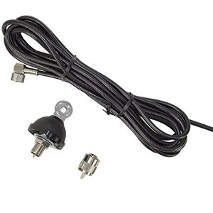 PNI CB Antenna Connection Cable FC27 4 m + Fitted PL259 Connectors and Mounting Brackets for CB Antenna with Butterfly Screw PNI CB Antenna Connection Cable FC27 4 m + Fitted PL259 Connectors and Mounting Brackets for CB Antenna with Butterfly Screw
