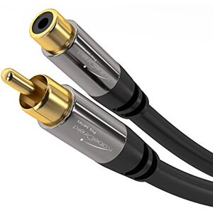 KabelDirekt – 7.5m – RCA/phono extension lead cable, audio/digital/video (coax cable, RCA/phono male to female, for subs/amps/Hi-Fis, analogue/digital audio or composite video, 75 ohm, black) KabelDirekt – 7.5m – RCA/phono extension lead cable, audio/digital/video (coax cable, RCA/phono male to female, for subs/amps/Hi-Fis, analogue/digital audio or composite video, 75 ohm, black)