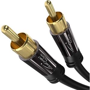 KabelDirekt – 7.5m – RCA/phono subwoofer lead cable, 1 to 1, audio/digital/video (coax cable, male/male cinch plugs, for amps/Hi-Fis, audio signals/composite video, 75 ohm, black) KabelDirekt – 7.5m – RCA/phono subwoofer lead cable, 1 to 1, audio/digital/video (coax cable, male/male cinch plugs, for amps/Hi-Fis, audio signals/composite video, 75 ohm, black)