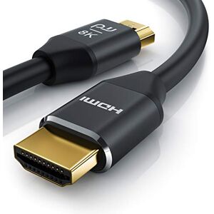 CSL-Computer CSL HDMI Cable 8K 1.5 m 8K @ 60Hz 4K @ 120Hz with DSC ARC 3D High Speed Ethernet HDTV UHD II Dynamic HDR-10+ Variable Refresh Rate VRR Dolby Vision Compatible PS5 PS 5 Xbox Series X CSL-Computer CSL HDMI Cable 8K 1.5 m 8K @ 60Hz 4K @ 120Hz with DSC ARC 3D High Speed Ethernet HDTV UHD II Dynamic HDR-10+ Variable Refresh Rate VRR Dolby Vision Compatible PS5 PS 5 Xbox Series X