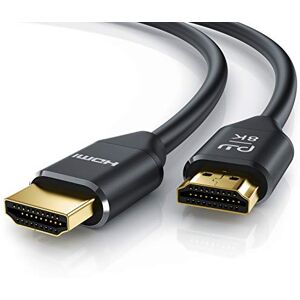 CSL-Computer CSL 8k HDMI Cable 2.1 2 m 8K @ 60Hz 4K @ 120Hz with DSC HDMI 2.1 2.0a 2.0b 3D High Speed Ethernet HDTV UHD II HDR CSL-Computer CSL 8k HDMI Cable 2.1 2 m 8K @ 60Hz 4K @ 120Hz with DSC HDMI 2.1 2.0a 2.0b 3D High Speed Ethernet HDTV UHD II HDR