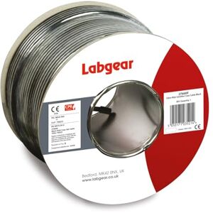 Labgear 100m Coaxial Satellite Cable RG6 – Black Digital Aerial, Data & Satellite TV Cable Double Shielded, Gas-Injected Foam, Professional Quality BS EN 50575 Certified Labgear 100m Coaxial Satellite Cable RG6 – Black Digital Aerial, Data & Satellite TV Cable Double Shielded, Gas-Injected Foam, Professional Quality BS EN 50575 Certified