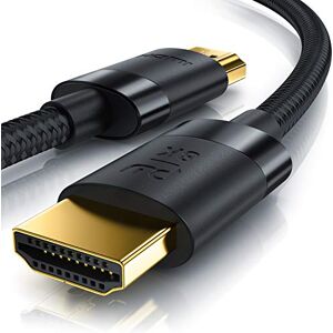 CSL-Computer CSL 8k / 4k HDMI Cable 2.1/2.0-2m 8K @ 60Hz / 120Hz 4K @ 240Hz 48 Gbit/s 3D Ultra High Speed with Ethernet TV Blu-ray PS5 Xbox Series X Switch Black 2 Metres CSL-Computer CSL 8k / 4k HDMI Cable 2.1/2.0-2m 8K @ 60Hz / 120Hz 4K @ 240Hz 48 Gbit/s 3D Ultra High Speed with Ethernet TV Blu-ray PS5 Xbox Series X Switch Black 2 Metres
