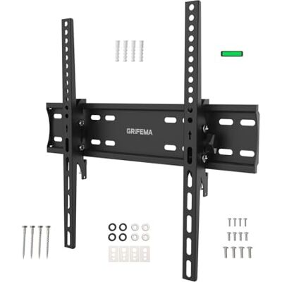 GRIFEMA GB1004-2 TV Wall Bracket - Tilt TV Mount for 26 to 65 Inches Flat & Curved TVs GRIFEMA GB1004-2 TV Wall Bracket - Tilt TV Mount for 26 to 65 Inches Flat & Curved TVs