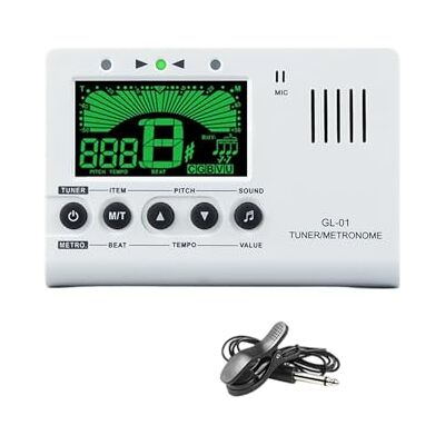 Snorvixre Digital Clip on Tuner Metronome Combo 30 260 BPM Adjustable Speed with Pickup Modes Clip on Guitar Tuner Metronome Snorvixre Digital Clip on Tuner Metronome Combo 30 260 BPM Adjustable Speed with Pickup Modes Clip on Guitar Tuner Metronome
