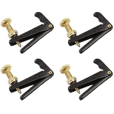 ZHENNB Pack of 4 Effortless Violin Pitches Tuner in Universally Sizes Featuring Robust Metal Construction and Smooth Operations Violin String Hook ZHENNB Pack of 4 Effortless Violin Pitches Tuner in Universally Sizes Featuring Robust Metal Construction and Smooth Operations Violin String Hook