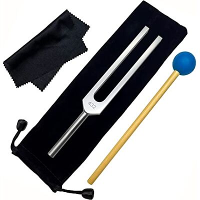 FSHANEE 432 Hz Violet Tuning Fork DNA Repair Healing Mental Relaxing Chakra Strengthen Stress Relieve Keep Body Mind and Spirit in Perfect, Unweighted Energy Tuner with Silicone Hammer and Cleaning Cloth FSHANEE 432 Hz Violet Tuning Fork DNA Repair Healing Mental Relaxing Chakra Strengthen Stress Relieve Keep Body Mind and Spirit in Perfect, Unweighted Energy Tuner with Silicone Hammer and Cleaning Cloth