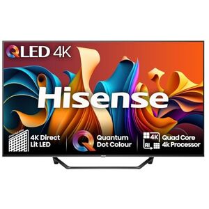 Hisense 65 Inch 4K QLED Smart TV 65A7NQTUK Quantum Dot Colour, 4K AI Processor, Dolby Vision Atmos, Smooth Motion, Sports Mode, Vidaa OS with Freely, Youtube, Netflix and Disney+ (2024 Model) Hisense 65 Inch 4K QLED Smart TV 65A7NQTUK Quantum Dot Colour, 4K AI Processor, Dolby Vision Atmos, Smooth Motion, Sports Mode, Vidaa OS with Freely, Youtube, Netflix and Disney+ (2024 Model)