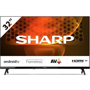 Sharp 32FH6KA 32-Inch HD Ready Android TV™ in Black with Active Motion 400, Chromecast, Google Assistant, Freeview Play, DTS Virtual:X, Pre-Installed Apps, 3x HDMI & 2x USB Sharp 32FH6KA 32-Inch HD Ready Android TV™ in Black with Active Motion 400, Chromecast, Google Assistant, Freeview Play, DTS Virtual:X, Pre-Installed Apps, 3x HDMI & 2x USB