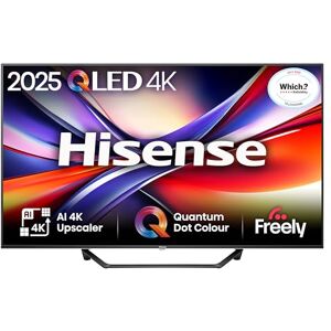 Hisense 43" 43A7QTUK QLED Smart AI TV 4K Direct Lit Viewing, Quantum Dot Colour, Hi-View AI Engine, Dolby Vision, Dolby Atmos with with Freely, Disney +, YouTube, Netflix Hisense 43" 43A7QTUK QLED Smart AI TV 4K Direct Lit Viewing, Quantum Dot Colour, Hi-View AI Engine, Dolby Vision, Dolby Atmos with with Freely, Disney +, YouTube, Netflix