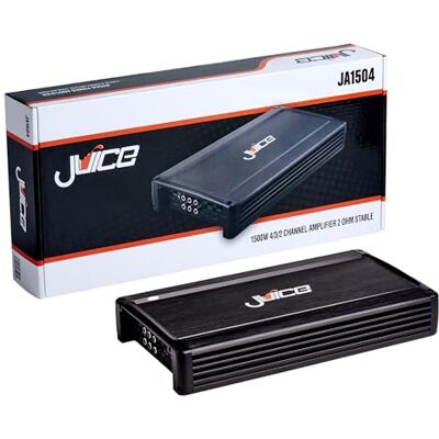 Juice Car Audio JA1504 1500W 4 Channel Amplifier Car Amp- Car Amplifier 4 Channel Juice Car Audio JA1504 1500W 4 Channel Amplifier Car Amp- Car Amplifier 4 Channel