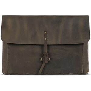 LONDO OTTO508 Real Grain Leather MacBook Pro Case with Front Pocket & Flap Closure (Olive, 15-16 Inches) LONDO OTTO508 Real Grain Leather MacBook Pro Case with Front Pocket & Flap Closure (Olive, 15-16 Inches)