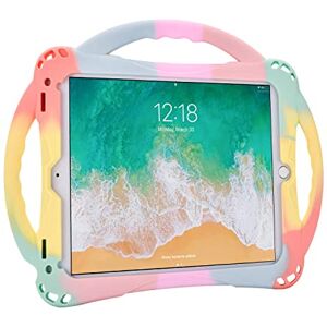 TOPESCT Kids Case for iPad 6th/5th Gen, iPad Air/Air 2 & iPad Pro 9.7 inch, Built-in Handle Stand Comes with a Strap, Silicone Shockproof Protective Cover (Rainbow) TOPESCT Kids Case for iPad 6th/5th Gen, iPad Air/Air 2 & iPad Pro 9.7 inch, Built-in Handle Stand Comes with a Strap, Silicone Shockproof Protective Cover (Rainbow)