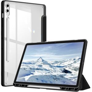 FINTIE Hybrid Slim Case for Samsung Galaxy Tab S9 FE+ Plus/Galaxy Tab S9+ Plus 12.4 Inch 2023 with S Pen Holder, Shockproof Cover with Clear Transparent Back Shell, Auto Wake/Sleep, Black FINTIE Hybrid Slim Case for Samsung Galaxy Tab S9 FE+ Plus/Galaxy Tab S9+ Plus 12.4 Inch 2023 with S Pen Holder, Shockproof Cover with Clear Transparent Back Shell, Auto Wake/Sleep, Black