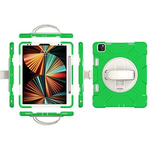 YEOU iPad Pro11 2018/2020/2021 Generation Case with Screen Protector Pencil Holder Kickstand Hand Strap 360 Rotating Hand Strap Stand Durable Protective Case (Green) YEOU iPad Pro11 2018/2020/2021 Generation Case with Screen Protector Pencil Holder Kickstand Hand Strap 360 Rotating Hand Strap Stand Durable Protective Case (Green)
