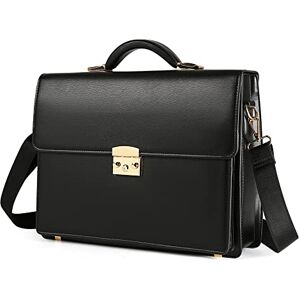 Ecentaur Men Business Leather inch Briefcase Laptop Bag, Black, für 14,5 Zoll Ecentaur Men Business Leather inch Briefcase Laptop Bag, Black, für 14,5 Zoll