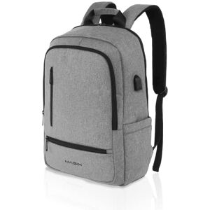 Magix Solutions Backpack Laptop 16" Explorer Grey. USB Charging Port, Water Resistant, Hidden Pocket, Space for up to 16 inch pc, Wide Bag, for Business/Travel/School. for Men, Women, Boys and Girls Magix Solutions Backpack Laptop 16" Explorer Grey. USB Charging Port, Water Resistant, Hidden Pocket, Space for up to 16 inch pc, Wide Bag, for Business/Travel/School. for Men, Women, Boys and Girls