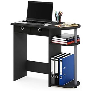 Furinno Go Green Home Laptop Notebook Computer Desk, Study Desk, Writing Desk, Black/Grey/Black Furinno Go Green Home Laptop Notebook Computer Desk, Study Desk, Writing Desk, Black/Grey/Black