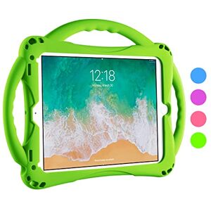 TOPESCT Kids Case for iPad 6th/5th Gen, iPad Air/Air 2 & iPad Pro 9.7 inch, Built-in Handle Stand Comes with a Strap, Silicone Shockproof Protective Cover (Green) TOPESCT Kids Case for iPad 6th/5th Gen, iPad Air/Air 2 & iPad Pro 9.7 inch, Built-in Handle Stand Comes with a Strap, Silicone Shockproof Protective Cover (Green)