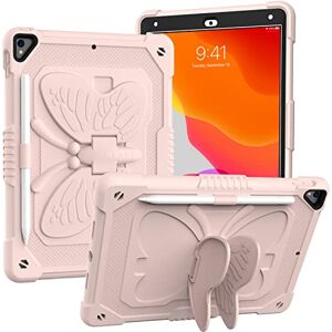RUNNLY iPad 10.2 Inch 2021/2020/2019 Case with Shoulder Strap, Heavy Duty Shockproof Protective Case with Butterfly Mount for 9th/8th/7th Gen (Pink) RUNNLY iPad 10.2 Inch 2021/2020/2019 Case with Shoulder Strap, Heavy Duty Shockproof Protective Case with Butterfly Mount for 9th/8th/7th Gen (Pink)