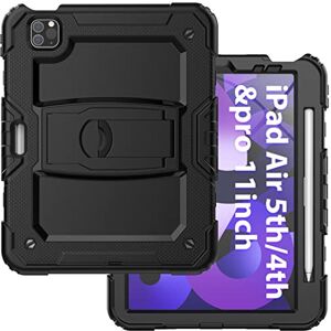 JSY Amazon Brand Case for iPad Pro 12.9 Inch 6th/5th/4th Generation (2022/2021/2020), Military 3-Layer Shockproof Protective Case with Pen Holder Stand, Black JSY Amazon Brand Case for iPad Pro 12.9 Inch 6th/5th/4th Generation (2022/2021/2020), Military 3-Layer Shockproof Protective Case with Pen Holder Stand, Black