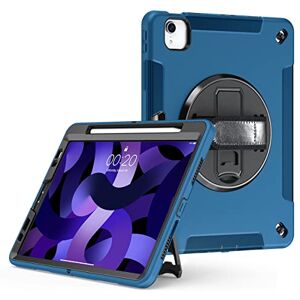 yeliot Case for iPad Air 5th / 4th Generation 2022/2020 10.9 Inch Shockproof Protective Case with Rotating Stand/Pen Holder/Hand Strap for iPad 10.9 Inch yeliot Case for iPad Air 5th / 4th Generation 2022/2020 10.9 Inch Shockproof Protective Case with Rotating Stand/Pen Holder/Hand Strap for iPad 10.9 Inch