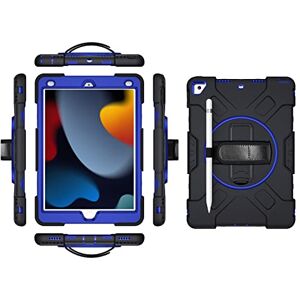 YEOU iPad pro 12.9 2018/2020/2021 Generation Case with Screen Protector, Pencil Holder, Kickstand, 360 Rotating Hand Strap, Kickstand, Robust Protective Case (Navy Blue) YEOU iPad pro 12.9 2018/2020/2021 Generation Case with Screen Protector, Pencil Holder, Kickstand, 360 Rotating Hand Strap, Kickstand, Robust Protective Case (Navy Blue)